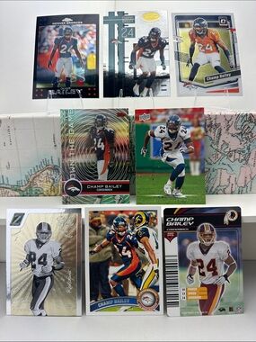 Champ Bailey vintage lot of 8 (Redskins, Broncos)
